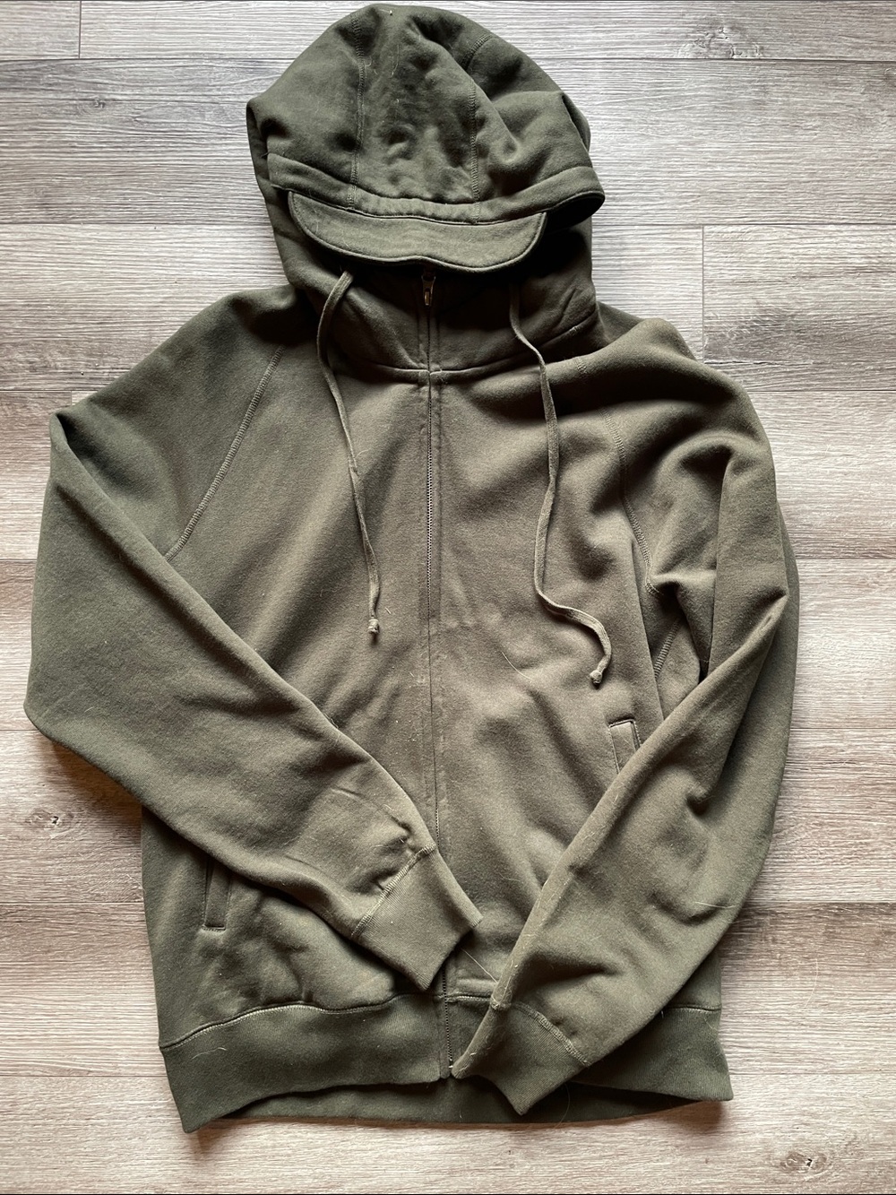 Men’s Olive Green Ecologyst zip-up Hoodie